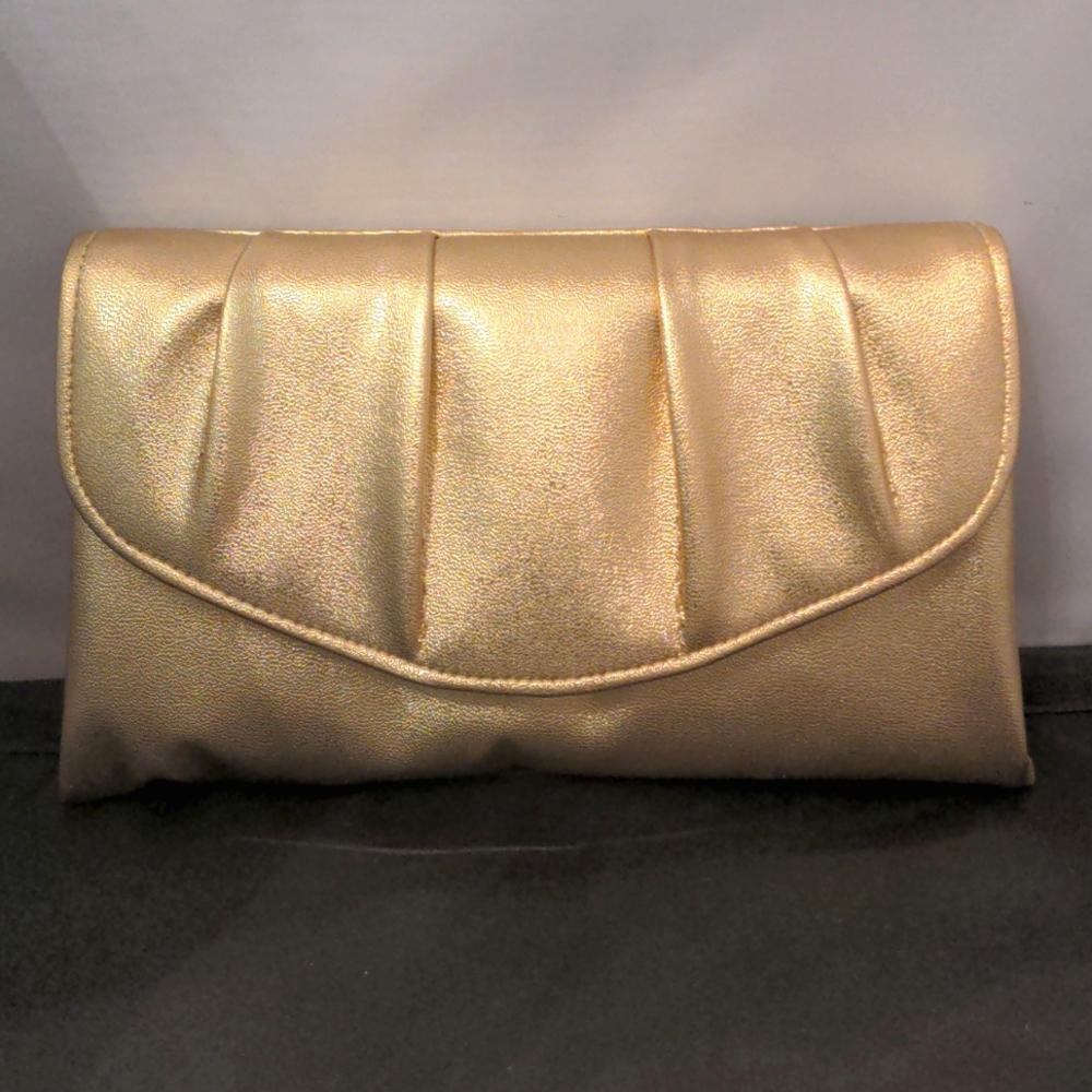 Vintage Unused Avon Gold Clutch Purse